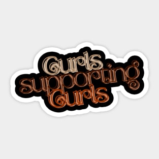 Curls Supporting Curls v3 Sticker